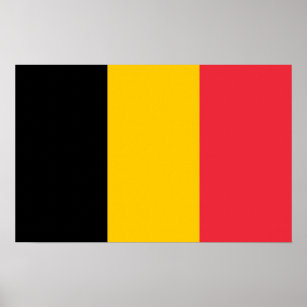 Impression de toile avec Drapeau de Belgique