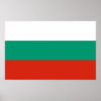 Impression de toile avec drapeau de Bulgarie