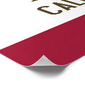 Impression de toile avec Drapeau de Californie, U. (Coin)