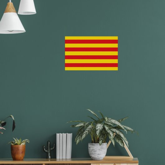 Impression de toile avec Drapeau de Catalogne (Salon 1)