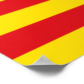 Impression de toile avec Drapeau de Catalogne (Coin)