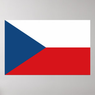Impression de toile avec Drapeau de Czechia