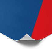 Impression de toile avec Drapeau de Czechia (Coin)