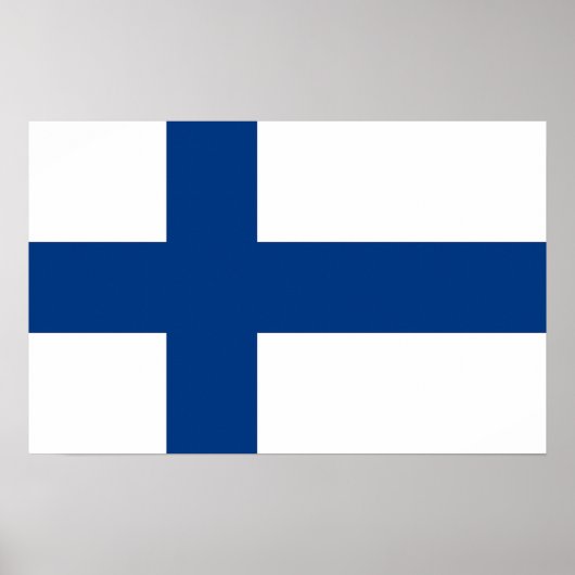 Impression de toile avec drapeau de Finlande (Devant)