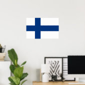 Impression de toile avec drapeau de Finlande (Bureau à domicile)