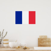 Impression de toile avec Drapeau de France (Cuisine)