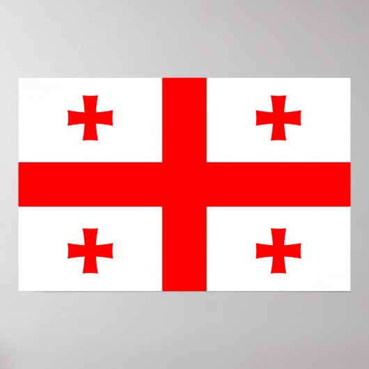 Impression de toile avec Drapeau de Géorgie (Devant)