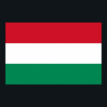 Impression de toile avec Drapeau de Hongrie<br><div class="desc">Impressionnante toile imprimée avec le drapeau de la Hongrie. Ce produit est personnalisable.</div>