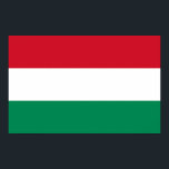 Impression de toile avec Drapeau de Hongrie<br><div class="desc">Impressionnante toile imprimée avec le drapeau de la Hongrie. Ce produit est personnalisable.</div>