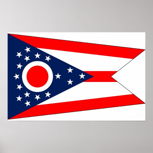 Impression de toile avec Drapeau de l'Ohio, U.S.A. (Devant)