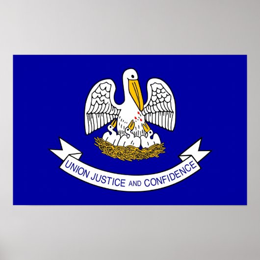 Impression de toile avec Drapeau de Louisiane, U.S (Devant)