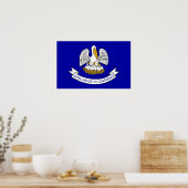 Impression de toile avec Drapeau de Louisiane, U.S (Cuisine)