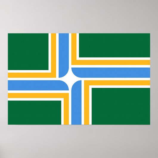 Impression de toile avec drapeau de Portland, État (Devant)