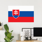 Impression de toile avec Drapeau de Slovaquie (Bureau à domicile)