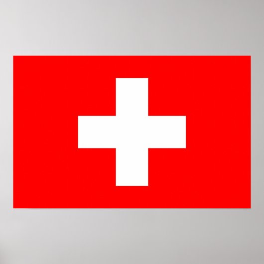Impression de toile avec Drapeau de Suisse (Devant)