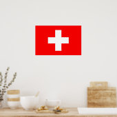 Impression de toile avec Drapeau de Suisse (Cuisine)