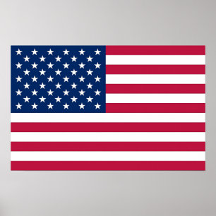 Impression de toile avec drapeau des États-Unis