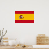 Impression de toile avec Drapeau d'Espagne (Cuisine)