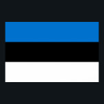 Impression de toile avec Drapeau d'Estonie<br><div class="desc">Célébrez le patrimoine estonien de manière audacieuse et artistique avec cette étonnante toile imprimé du drapeau estonien ! Conçu pour allier fierté culturelle et expression artistique, cet imprimé en toile de haute qualité présente l'emblématique drapeau estonien dans des tons bleu, noir et blanc éclatants. La texture de la toile renforce...</div>