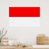 Impression de toile avec drapeau d'Indonésie (Cuisine)