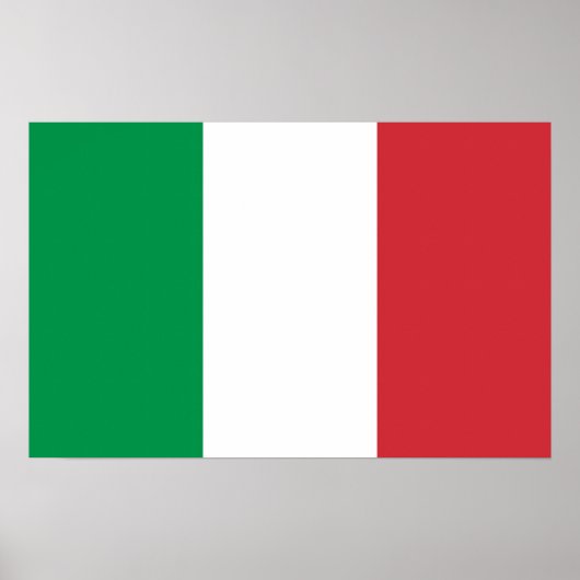 Impression de toile avec Drapeau d'Italie (Devant)