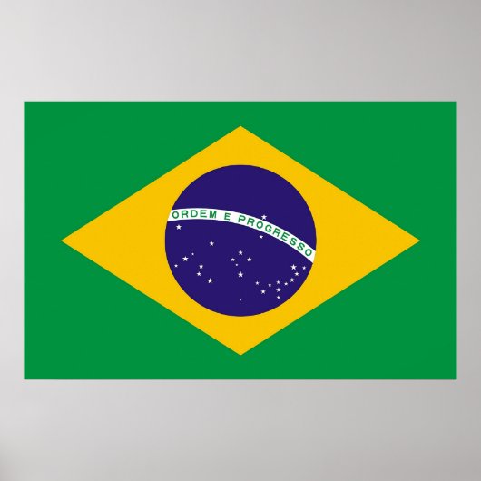 Impression de toile avec drapeau du Brésil (Devant)