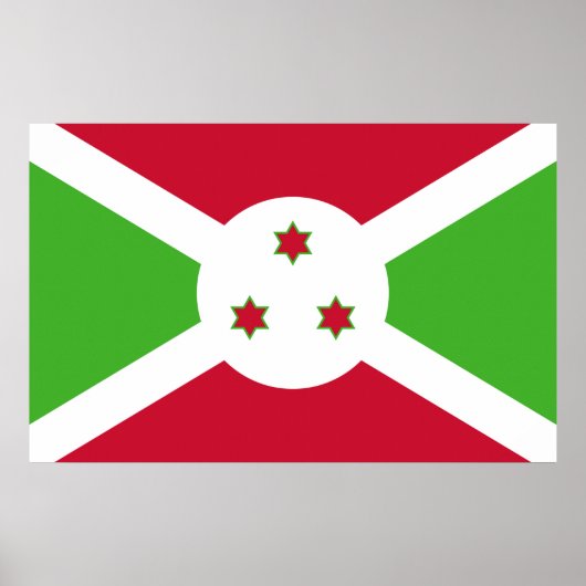 Impression de toile avec Drapeau du Burundi (Devant)