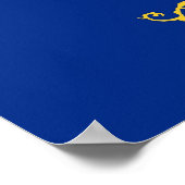 Impression de toile avec drapeau du Dakota du Nord (Coin)