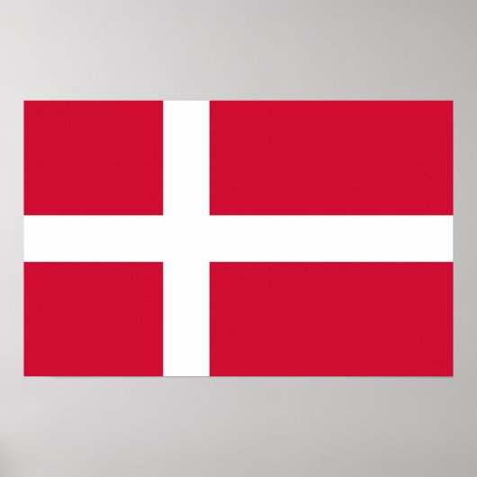 Impression de toile avec drapeau du Danemark (Devant)