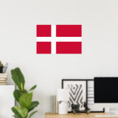 Impression de toile avec drapeau du Danemark (Bureau à domicile)