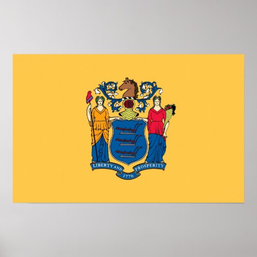 Impression de toile avec drapeau du New Jersey, U. (Devant)