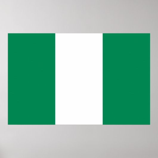 Impression de toile avec Drapeau du Nigeria (Devant)