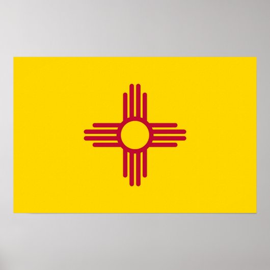 Impression de toile avec drapeau du Nouveau-Mexiqu (Devant)