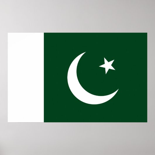 Impression de toile avec drapeau du Pakistan (Devant)