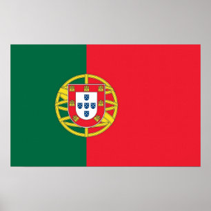 Impression de toile avec drapeau du Portugal