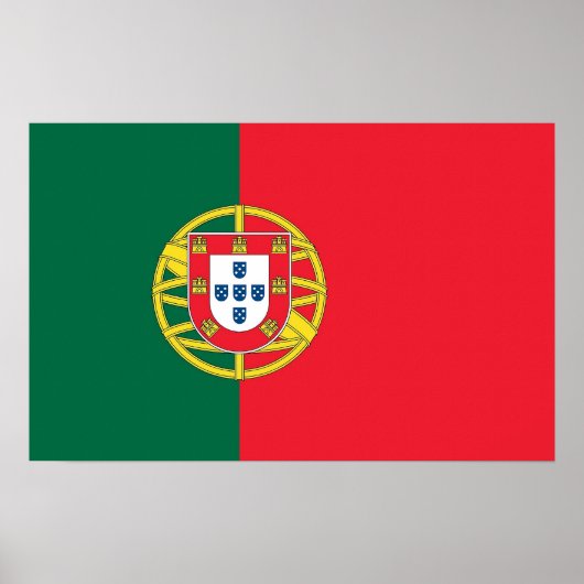 Impression de toile avec drapeau du Portugal (Devant)