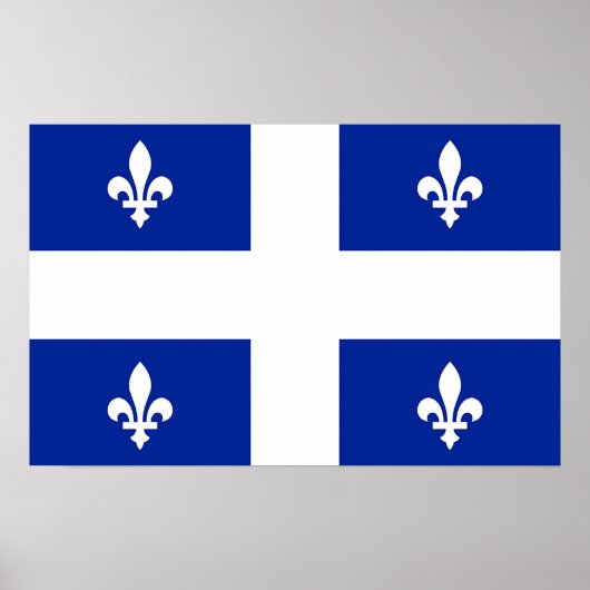Impression de toile avec Drapeau du Québec, Canada (Devant)