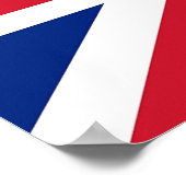 Impression de toile avec drapeau du Royaume-Uni (Coin)