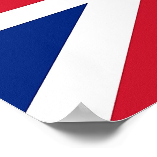 Impression de toile avec drapeau du Royaume-Uni (Coin)