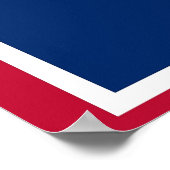 Impression de toile avec Drapeau du Wyoming, U.S.A (Coin)