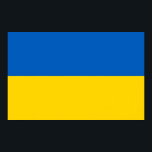 Impression de toile avec Drapeau d'Ukraine<br><div class="desc">Impressionnante toile imprimée avec le drapeau de l'Ukraine. Ce produit est personnalisable.</div>