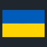 Impression de toile avec Drapeau d'Ukraine<br><div class="desc">Impressionnante toile imprimée avec le drapeau de l'Ukraine. Ce produit est personnalisable.</div>