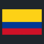 Impression de toile avec le drapeau de la Colombie<br><div class="desc">Impressionnante toile imprimée avec le drapeau de la Colombie. Ce produit est personnalisable.</div>