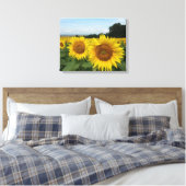 Impression de toile avec tournesol (Insitu(Chambre))