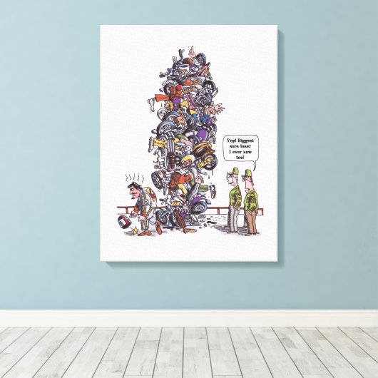 Impression de toile blanche plus grande perdue (Insitu (Plancher de Bois))