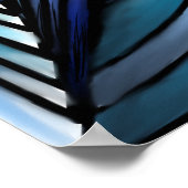 Impression de toile bleue Abstraite (Coin)