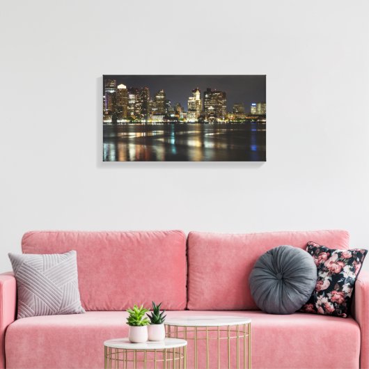 Impression de toile - Boston Skyline (Insitu(Salon))