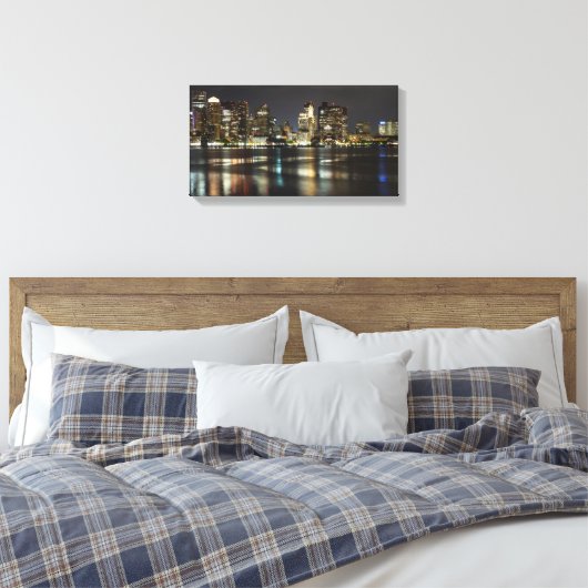 Impression de toile - Boston Skyline (Insitu(Chambre))