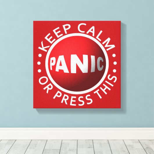 Impression de toile Bouton Panique (Insitu (Plancher de Bois))