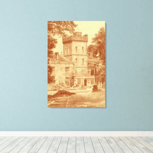 Impression de toile - "Capernwray Hall" (Custard/C (Insitu (Plancher de Bois))